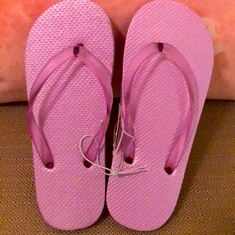 Brand new young girls purple flip flops -Target